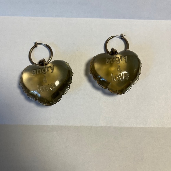 Heaven Marc Jacobs bubble Heart Earrings Rare - Picture 1 of 3